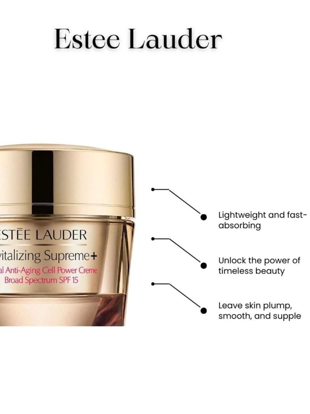 Estee Lauder Skincare Set-Revitalizing Supreme Anti-Age Power Creme-15ml-2pc-NEW - Picture 6 of 13